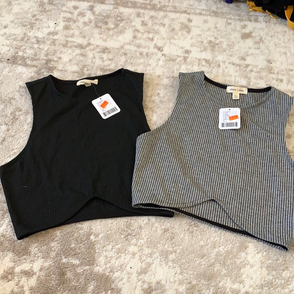 Bundle of 2 festival UO crop tank tops